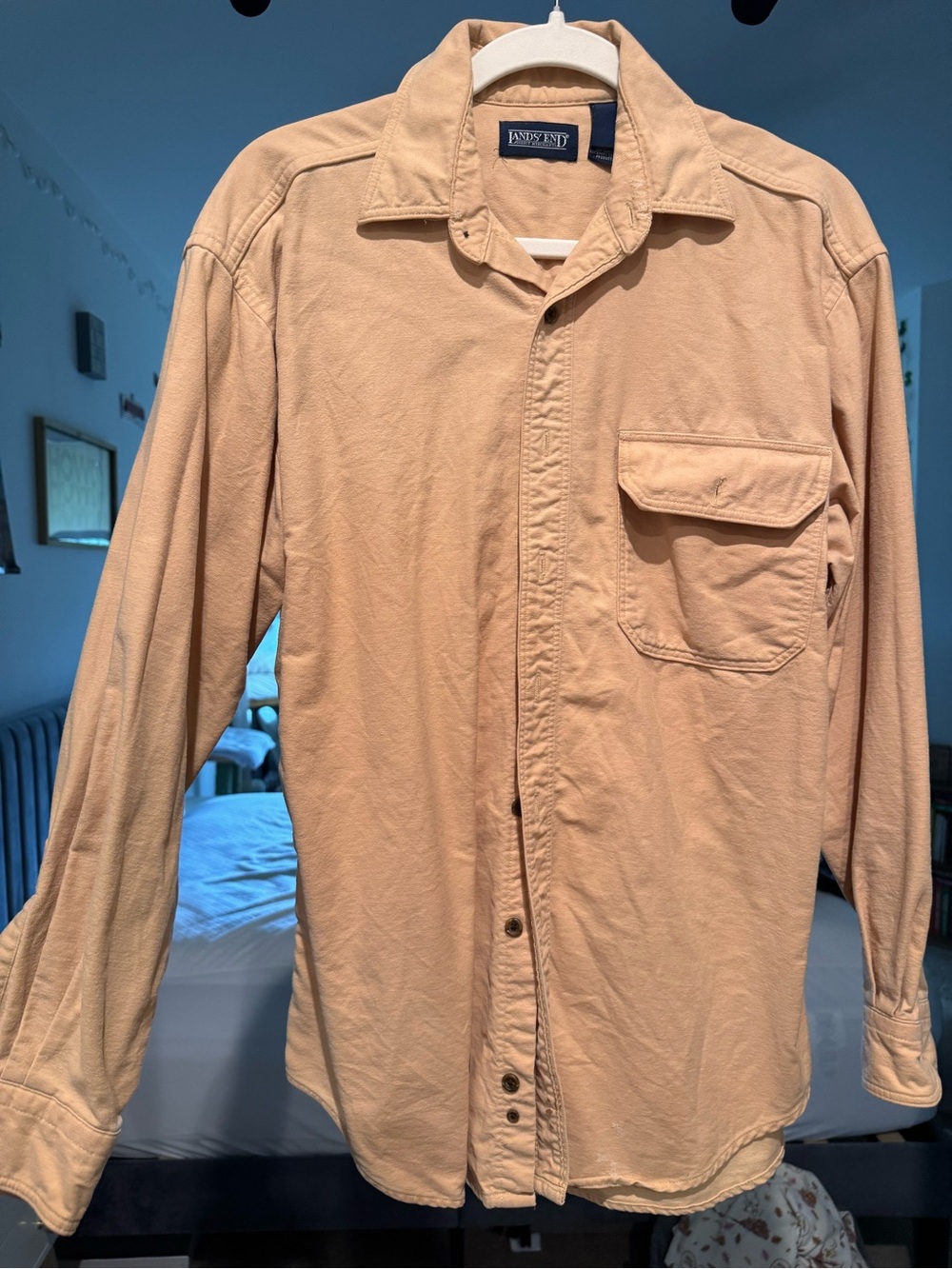 Lands' End Light orange Collared Shirt